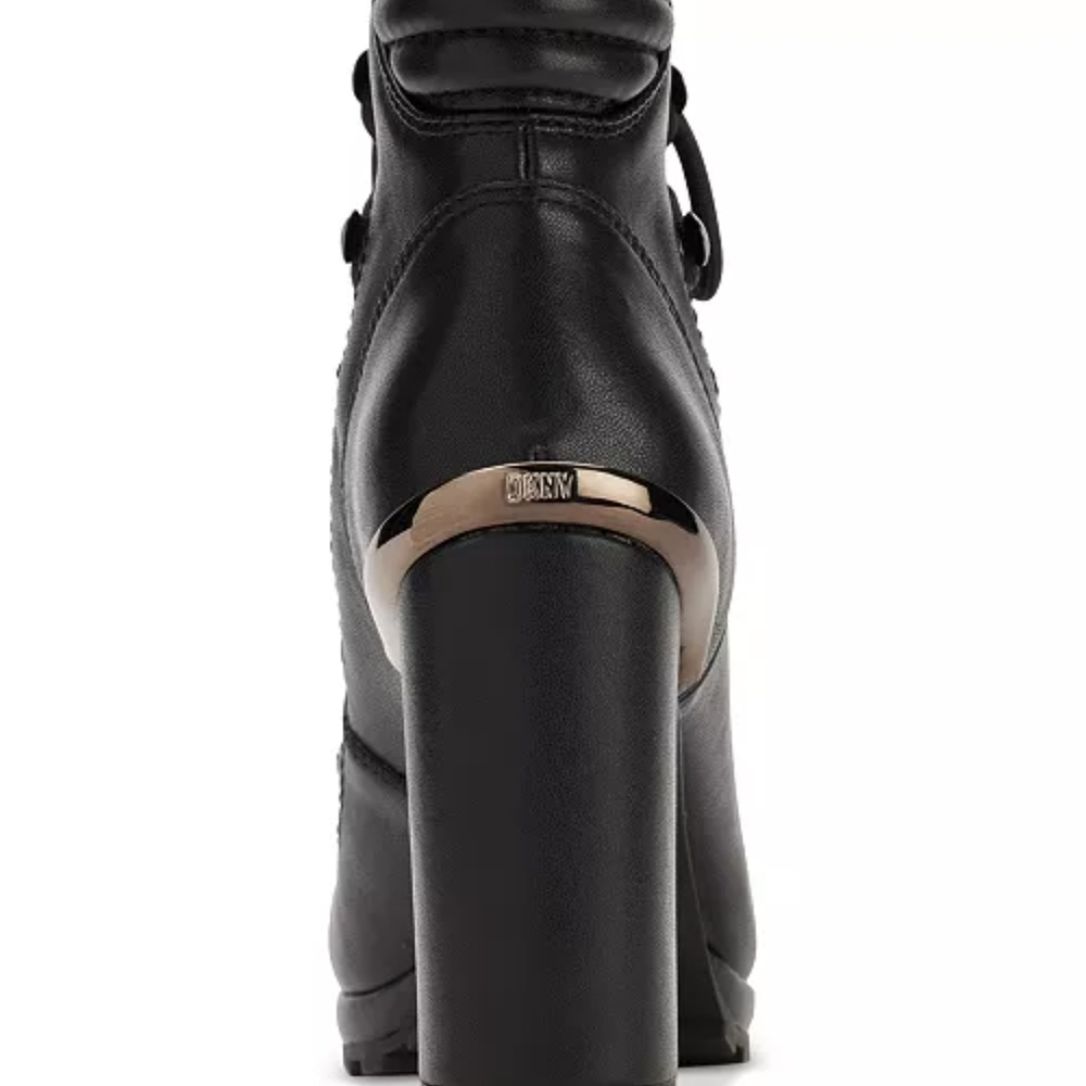 DKNY LENNI LACE UP BOOTS - Picture 3 of 3